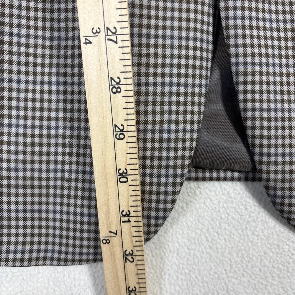 Hart Schaffner Marx Blazer‎ Mens 44R Check Pattern 2 Button Sport Coat USA